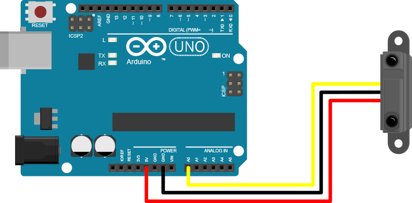 Connecting the Distance Sensor